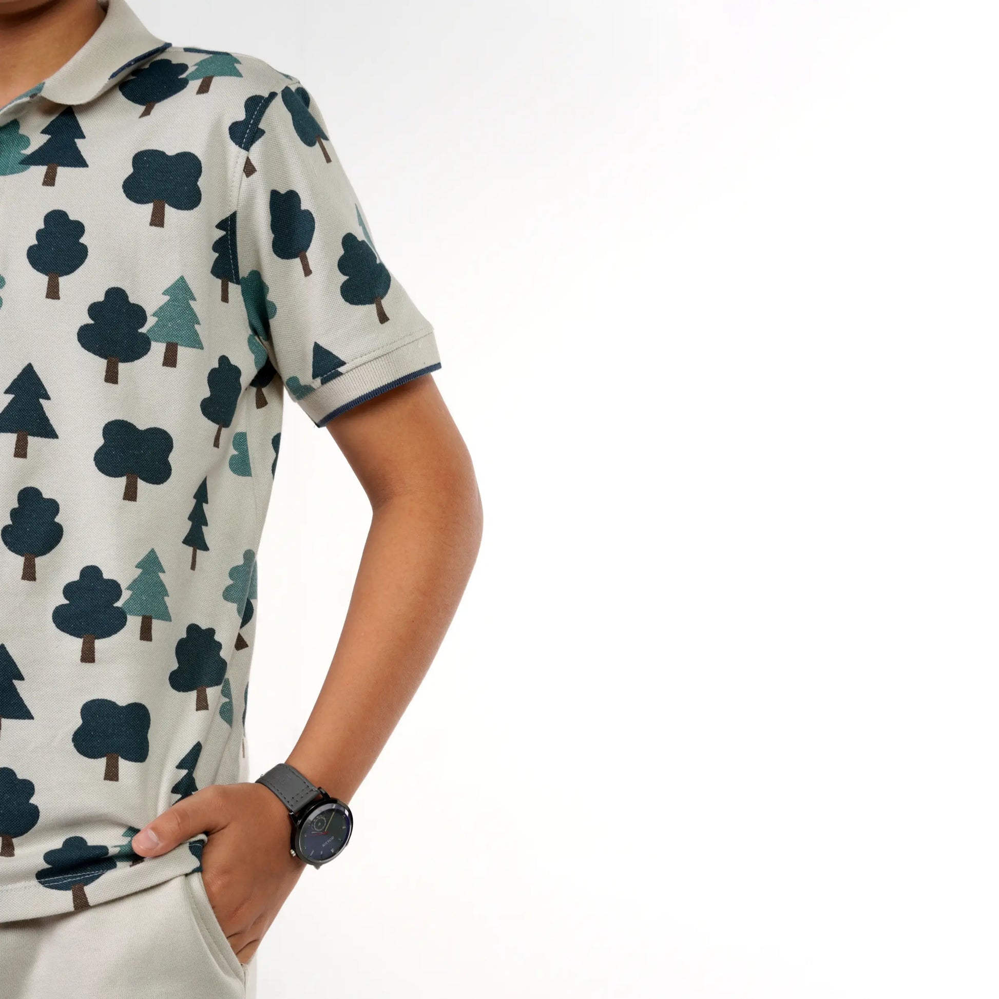 Moonbeam Tree Printed Polo image 4