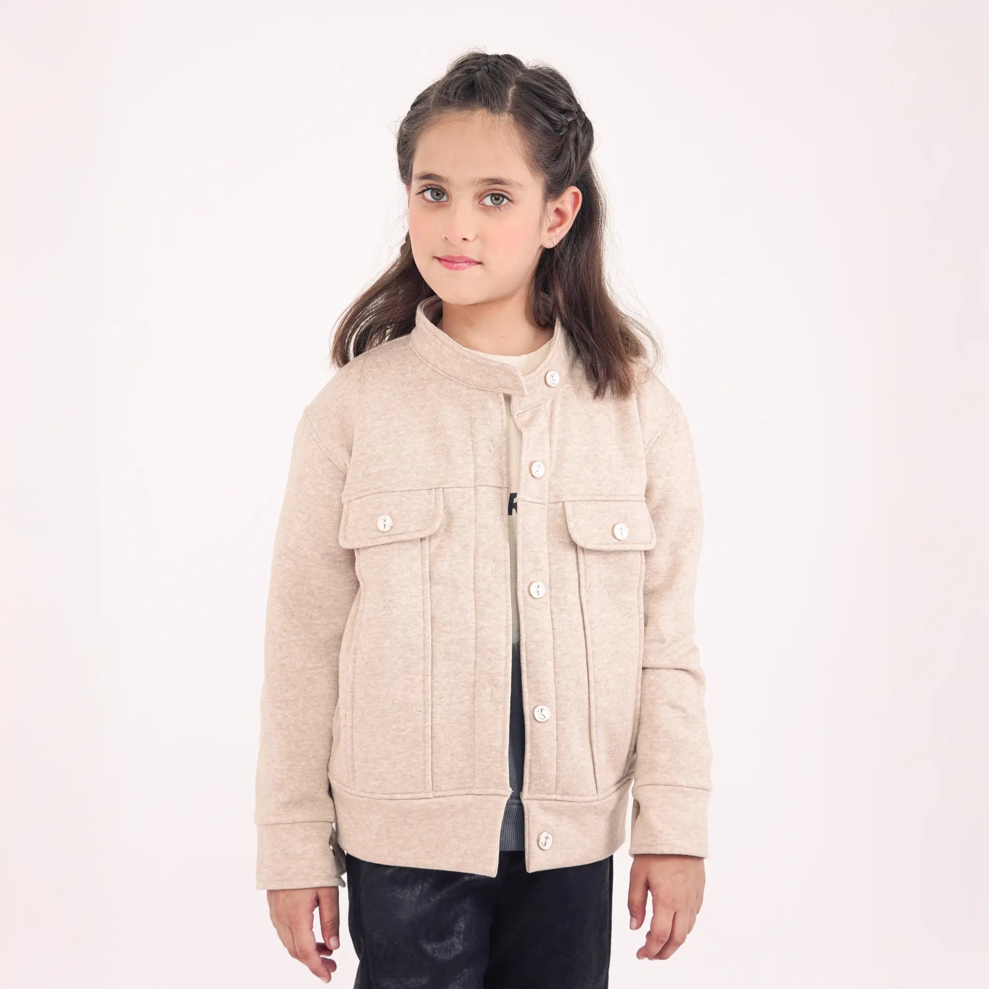 Oatmeal Button-Down Jacket image 0