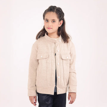 Oatmeal Button-Down Jacket image 0