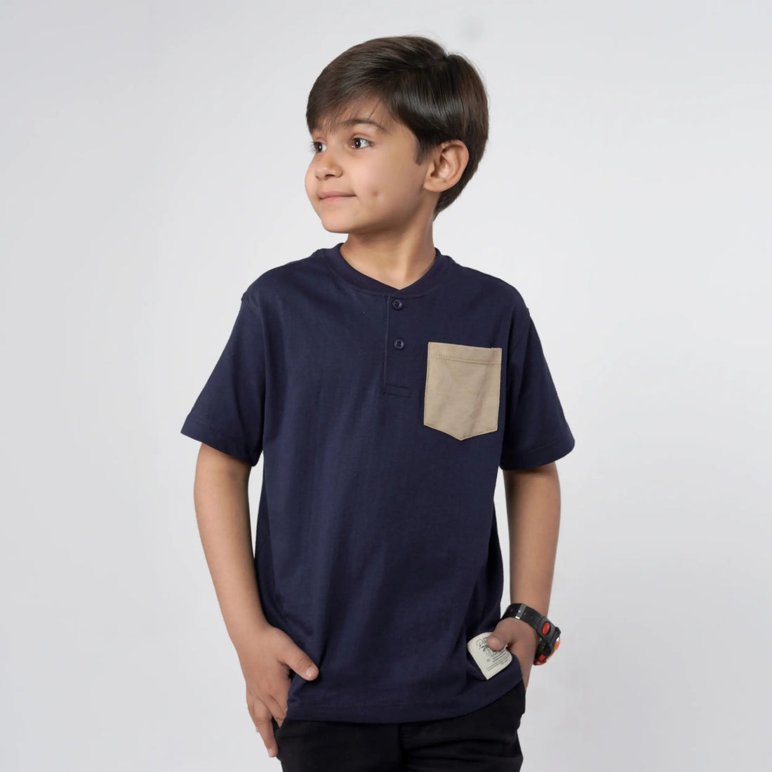 Navy Paradise Henley image 0