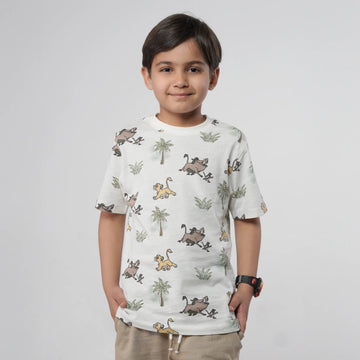 Boys Lion King Printed Tee image 0
