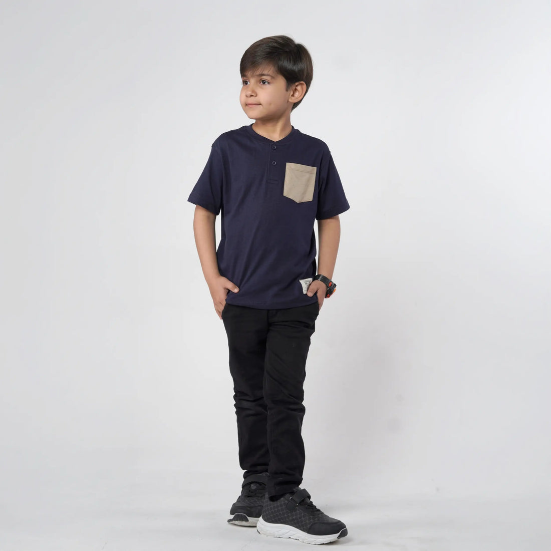 Navy Paradise Henley image 0