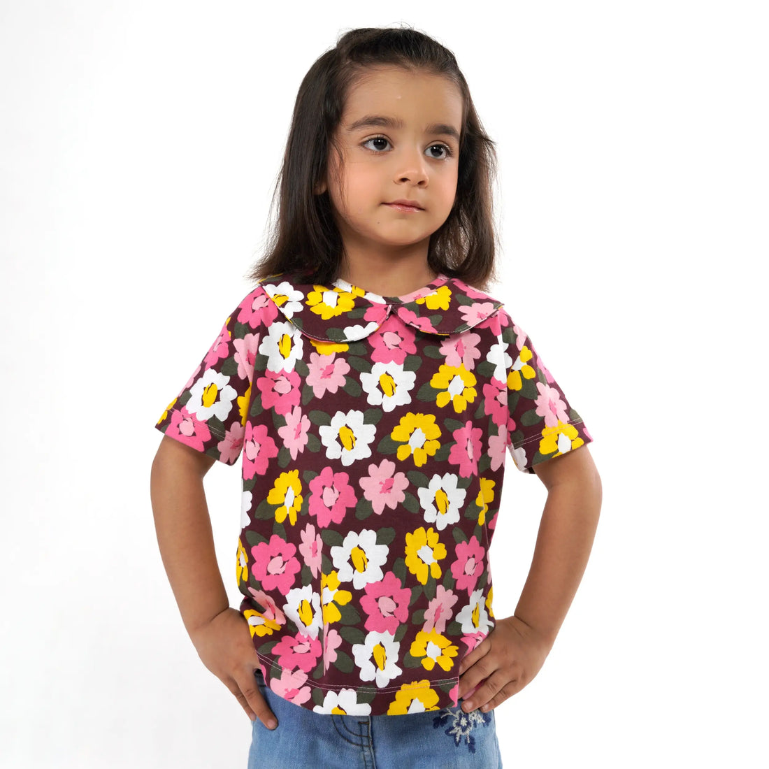 Girls Floral Tee image 0