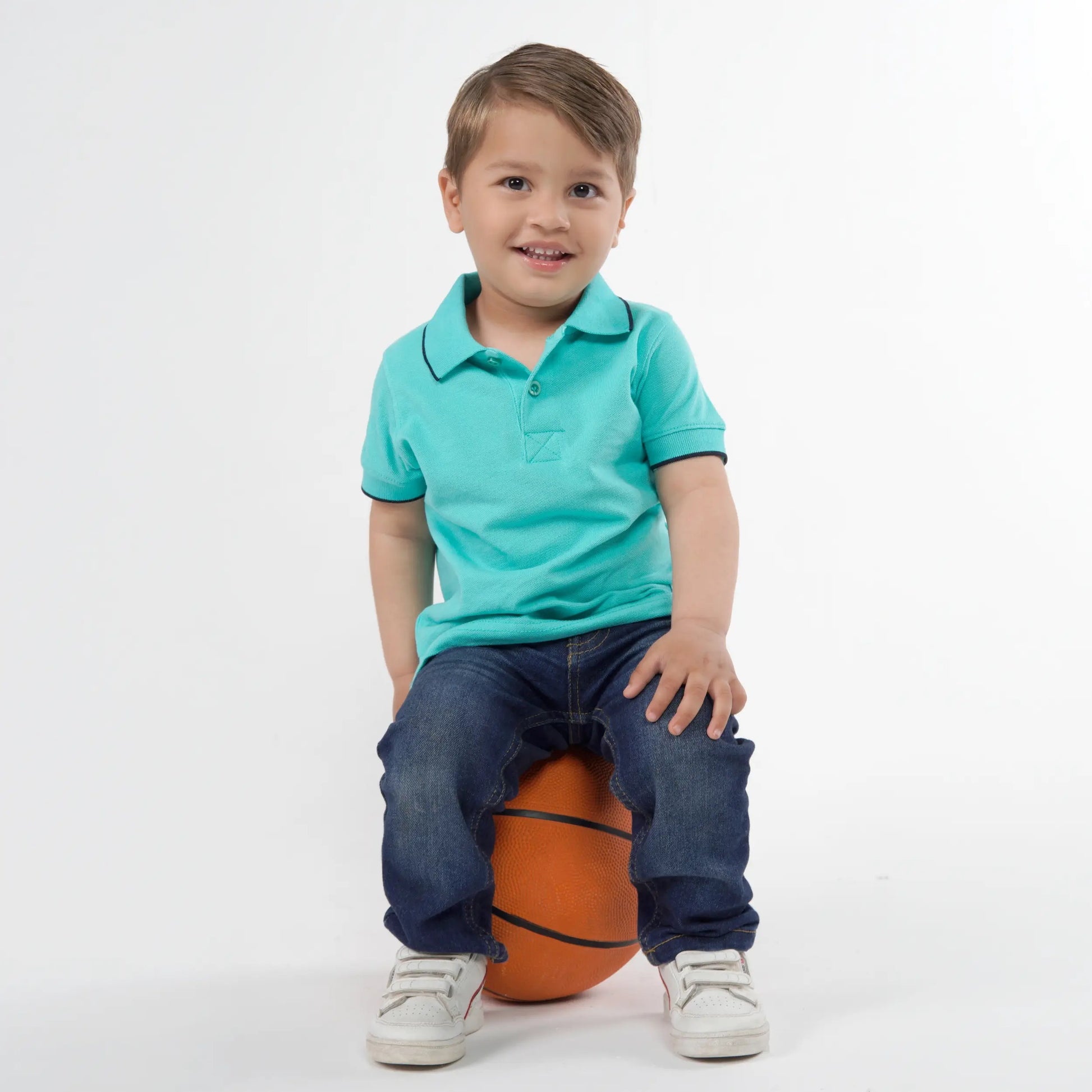 Junior Turquoise Polo image 3