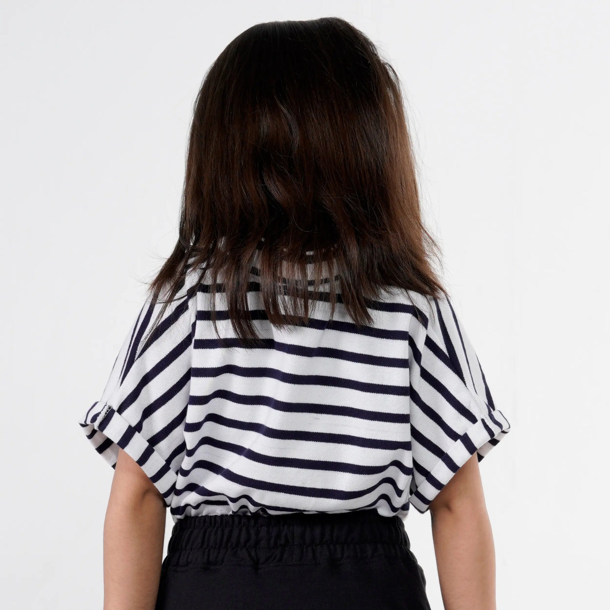 Girls Stripe Cuban Shirt image 1