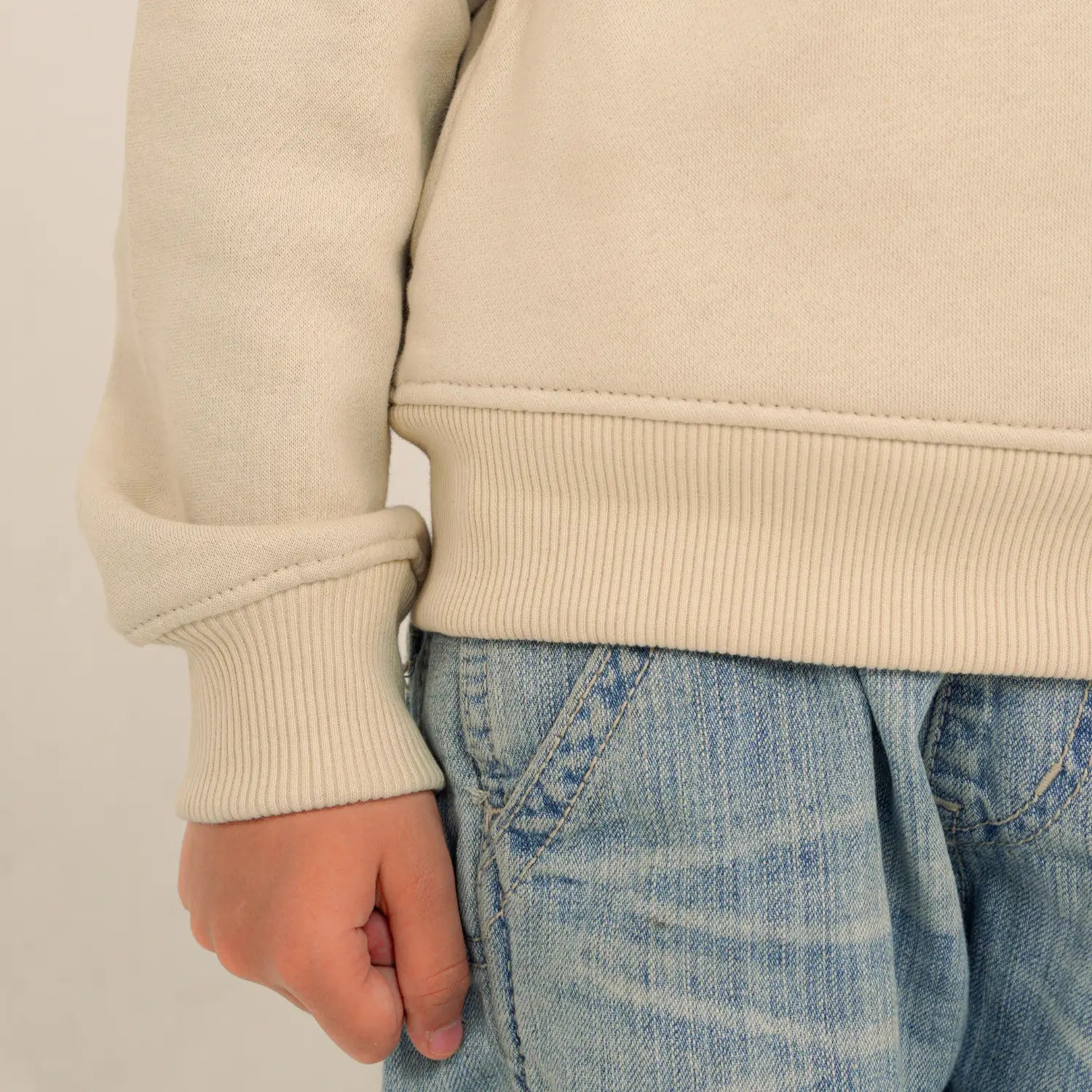 Butterflies & Flower Sweat - Beige