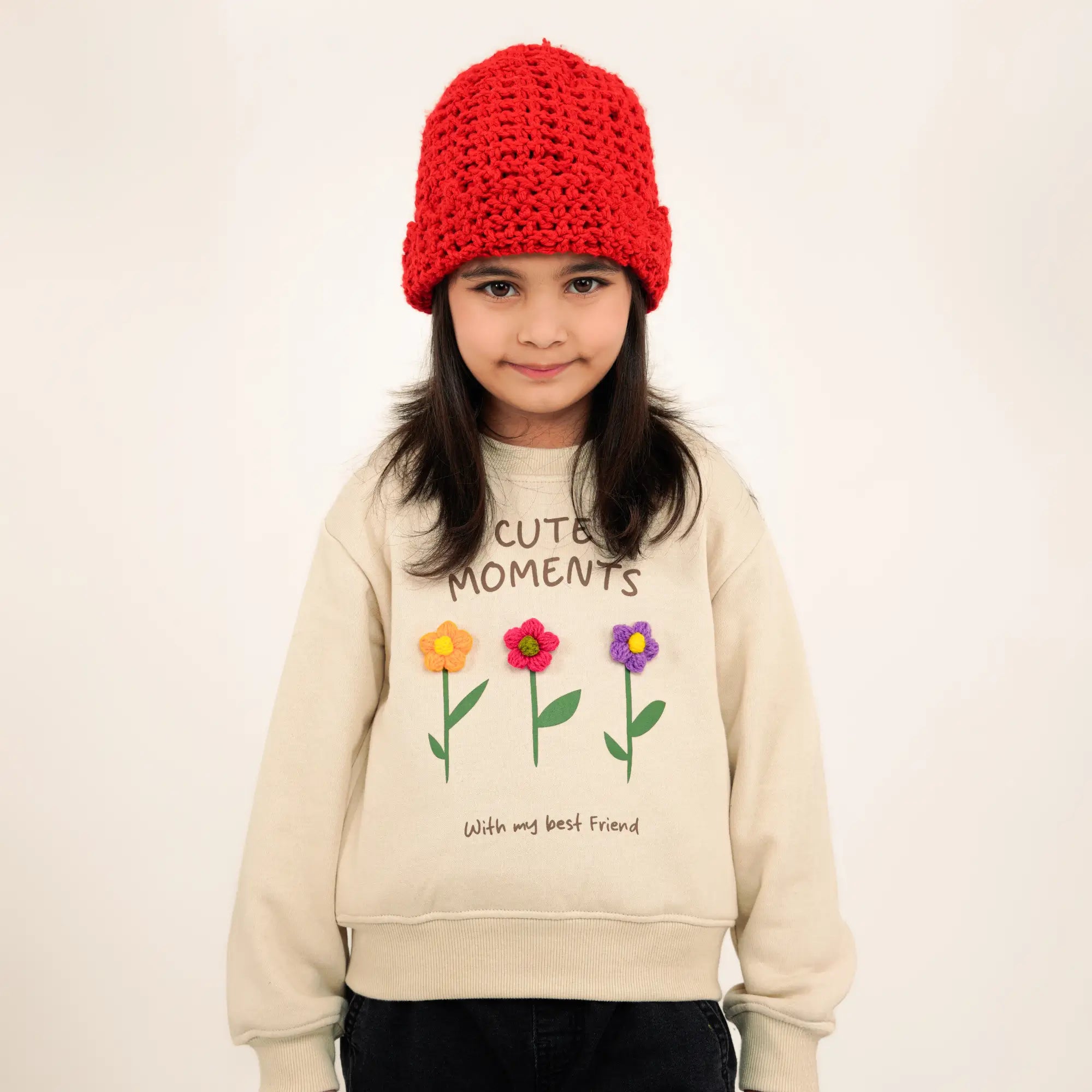 Cute Moments Sweat - Beige