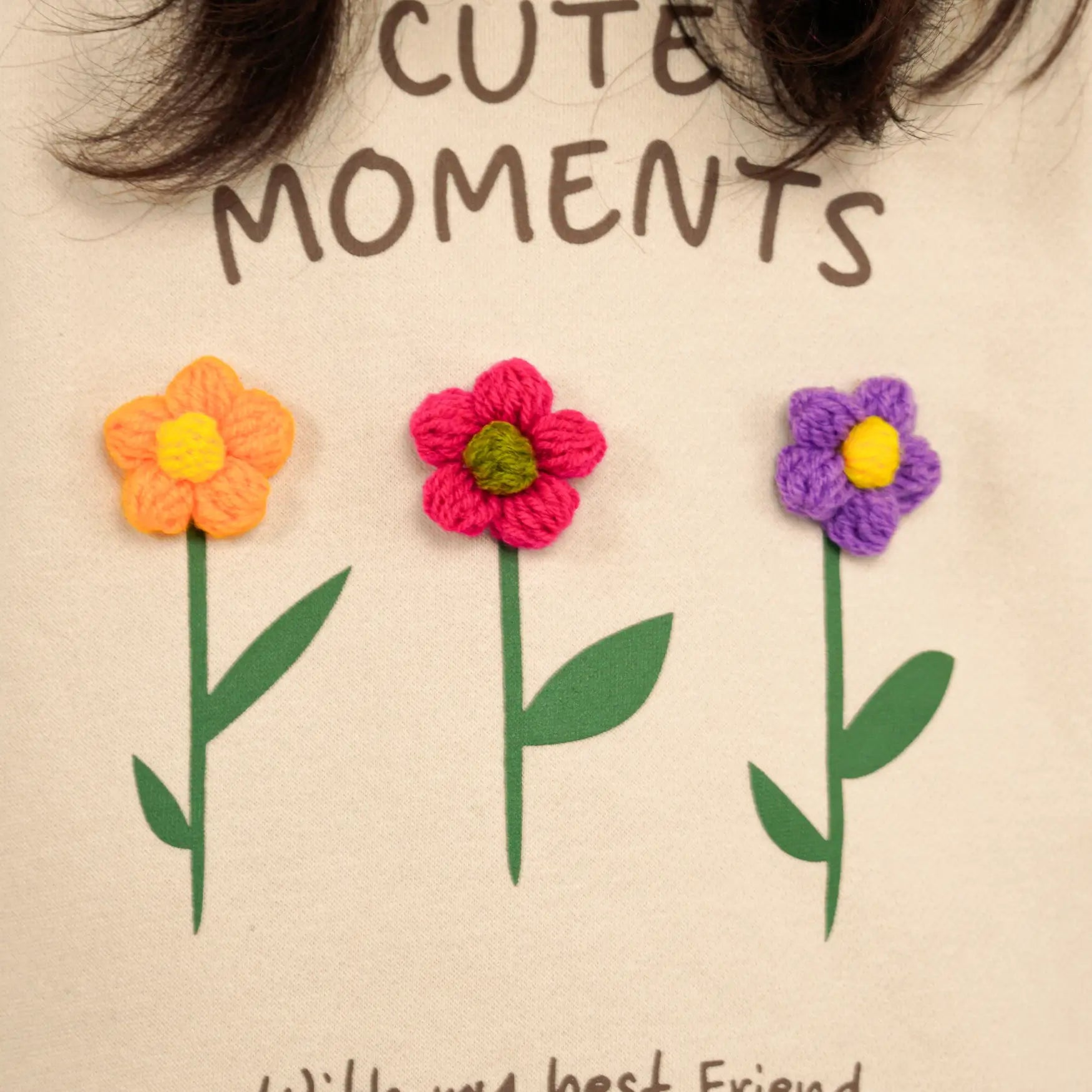 Cute Moments Sweat - Beige