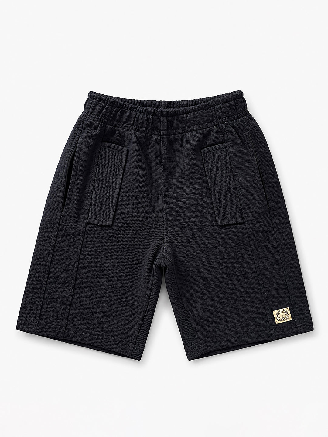 Boys textured waffle shorts by Juniors.pk