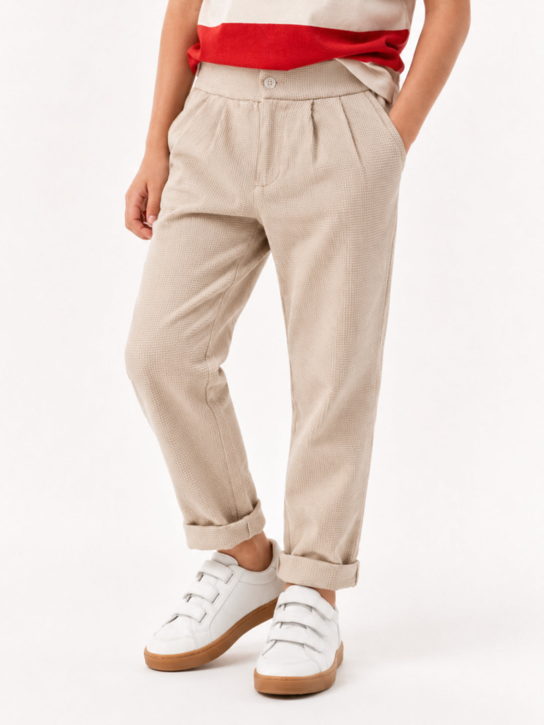 Boys waffle textured pant by Juniors.pk