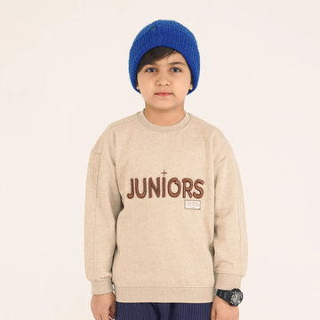 Oatmeal Emb Sweatshirt image 0