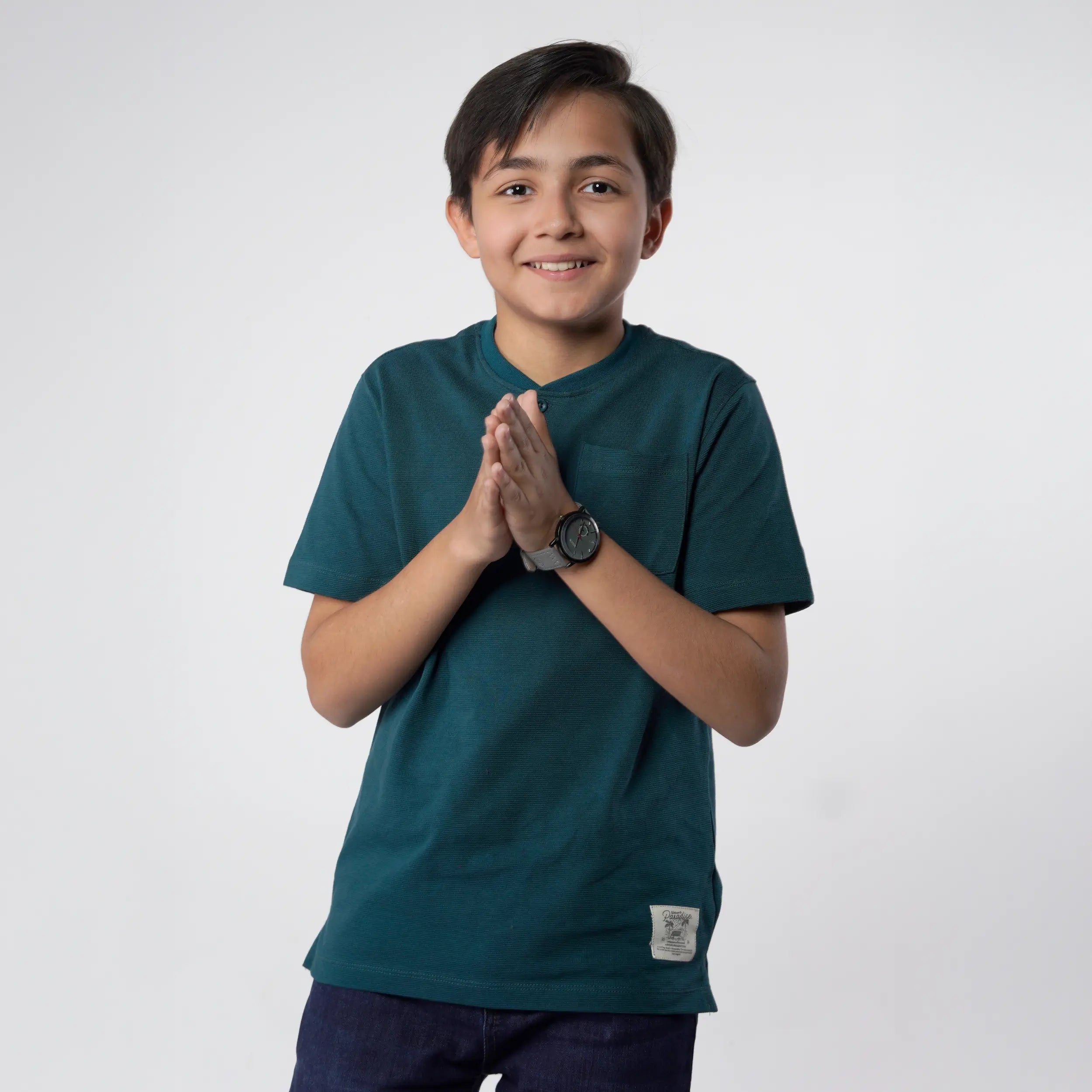 Teal Green Henley image 0