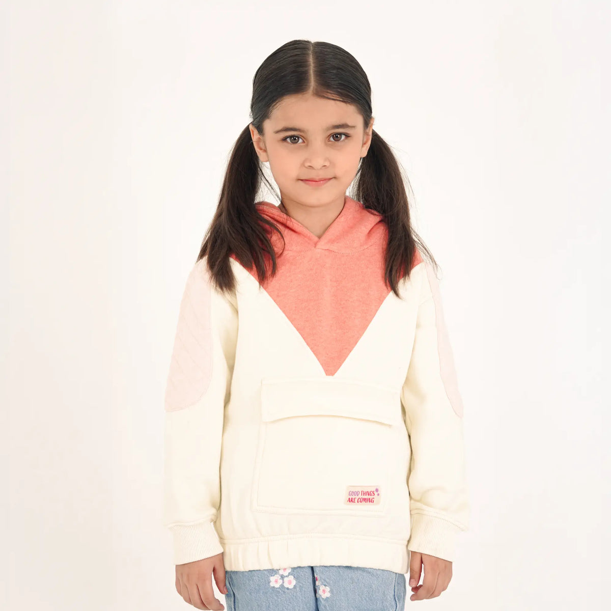 Colorblock Purple Color Block Hoodie – Juniors