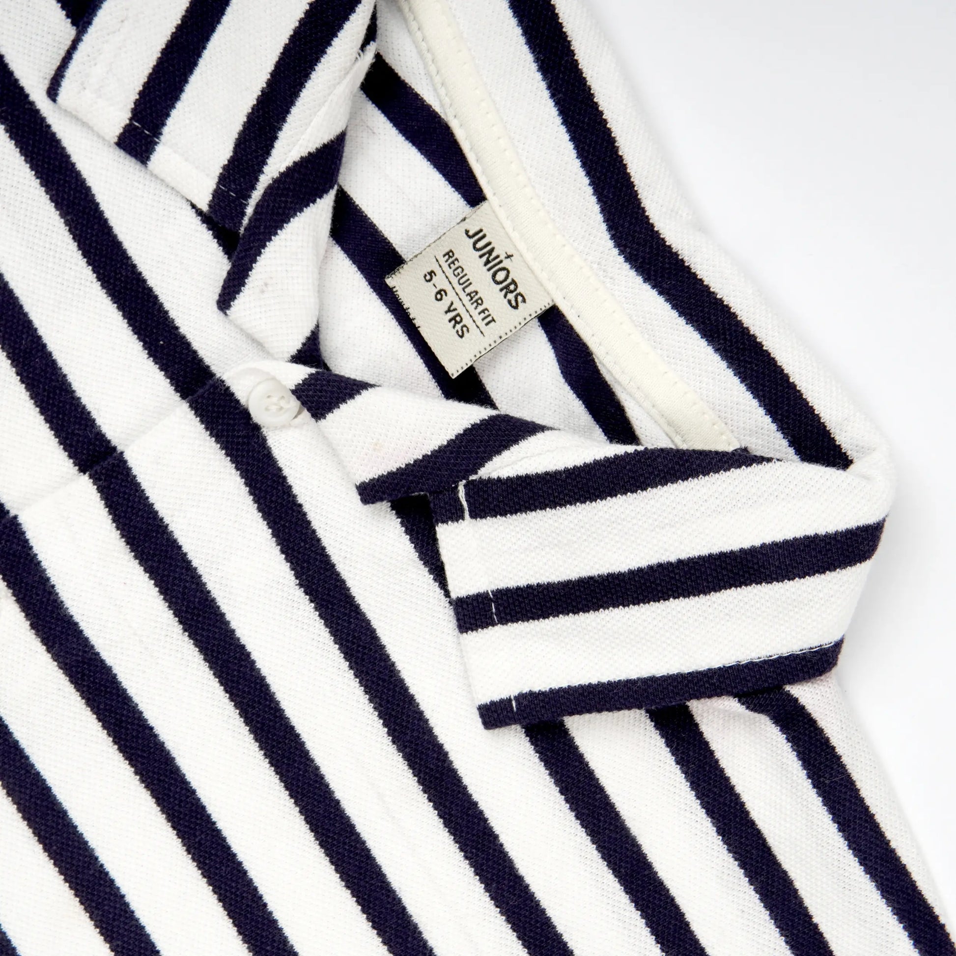 Girls Stripe Cuban Shirt image 3