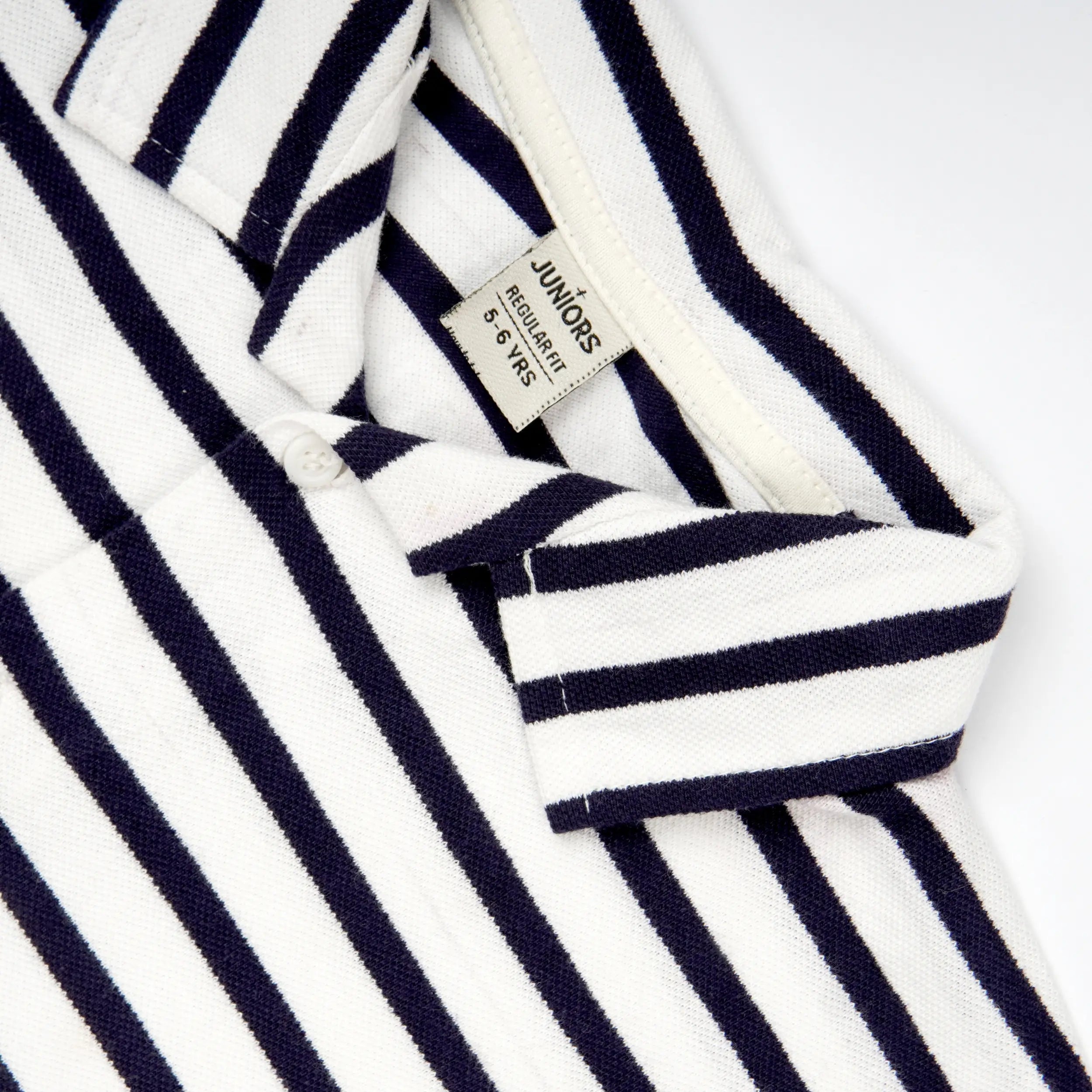 Girls Stripe Cuban Shirt image 3