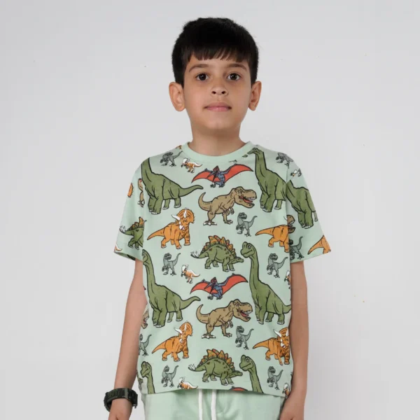 Boys Dinosaur Printed Tee Juniors.pk