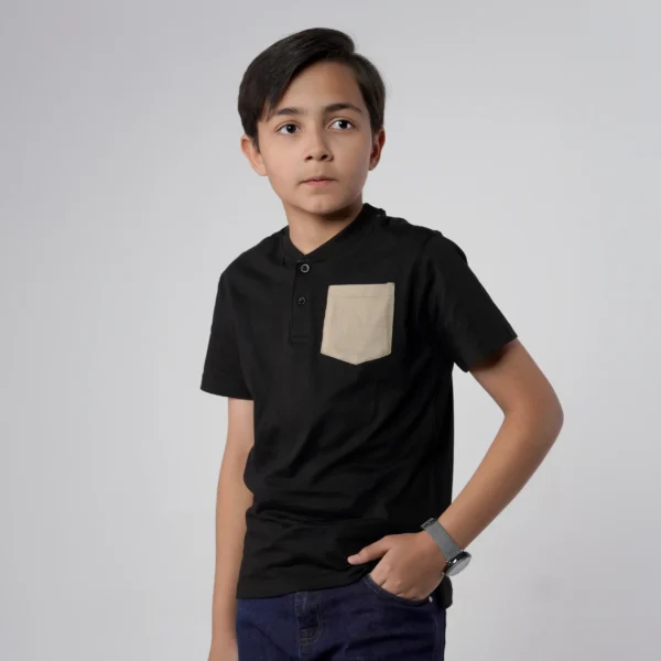 Black Paradise Henley Juniors.pk