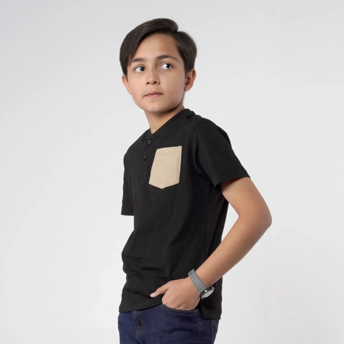 Black Paradise Henley Juniors.pk