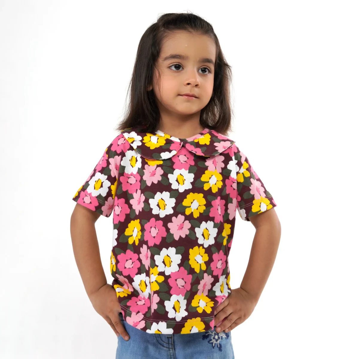 Girls Floral Tee Juniors.pk