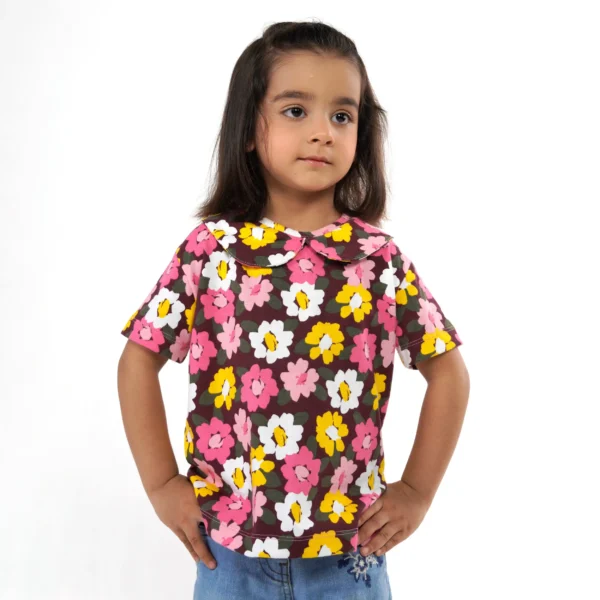 Girls Floral Tee Juniors.pk