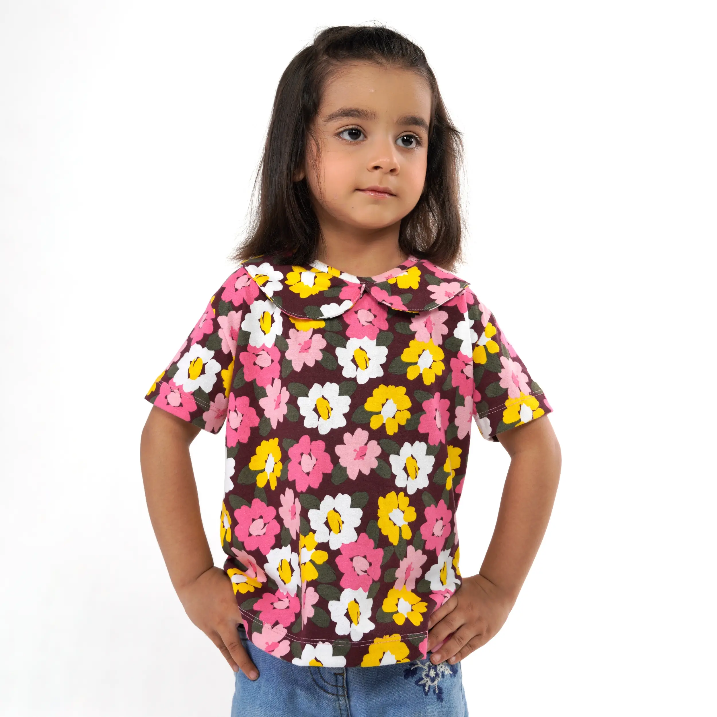 Girls Floral Tee Juniors.pk