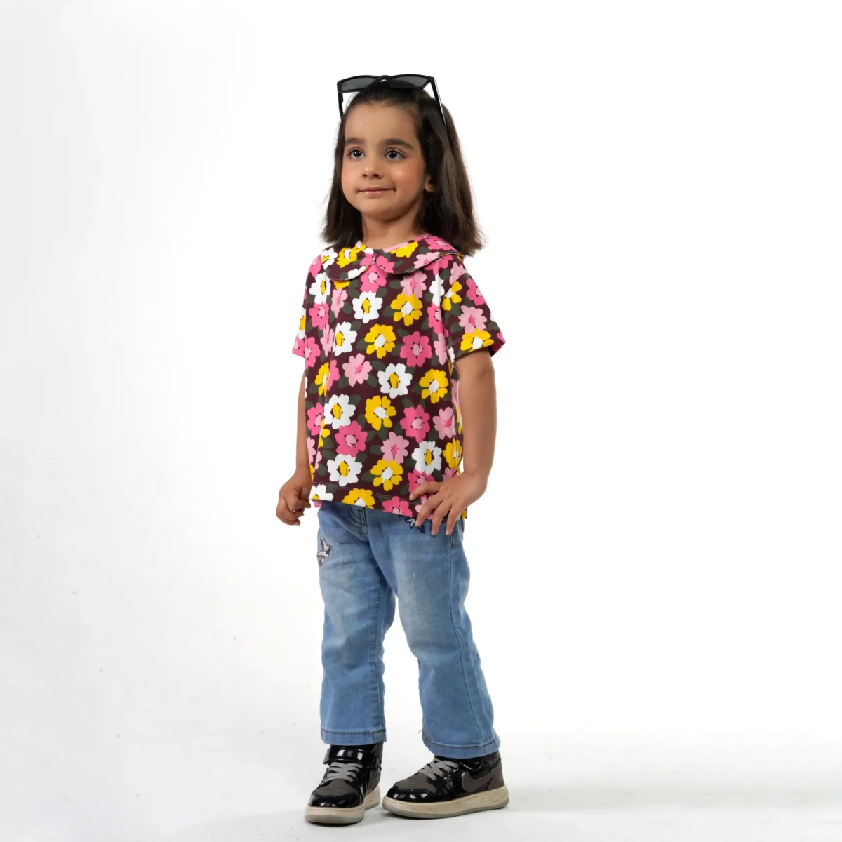 Girls Floral Tee Juniors.pk