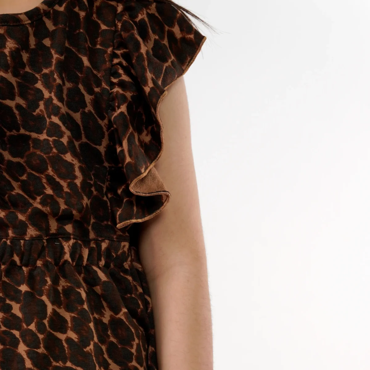 Girls Jaguar Print Frock Juniors.pk