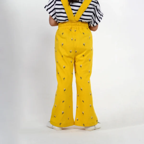 Girls Mustard Embroidered Pant Juniors.pk