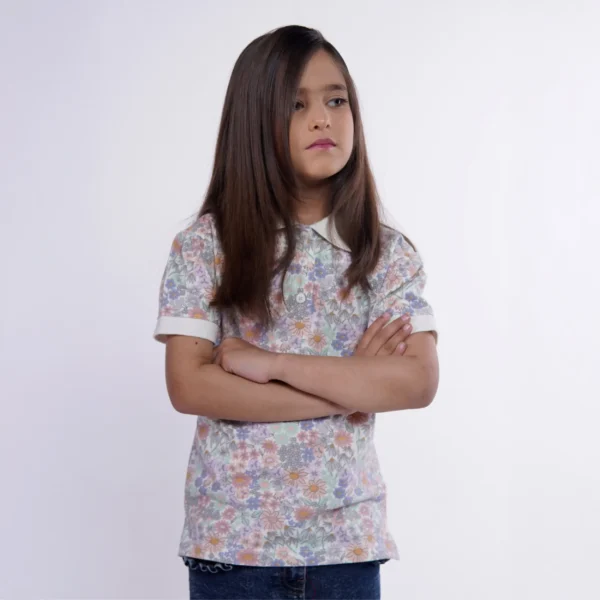 Girls Printed A-Line Polo Juniors.pk