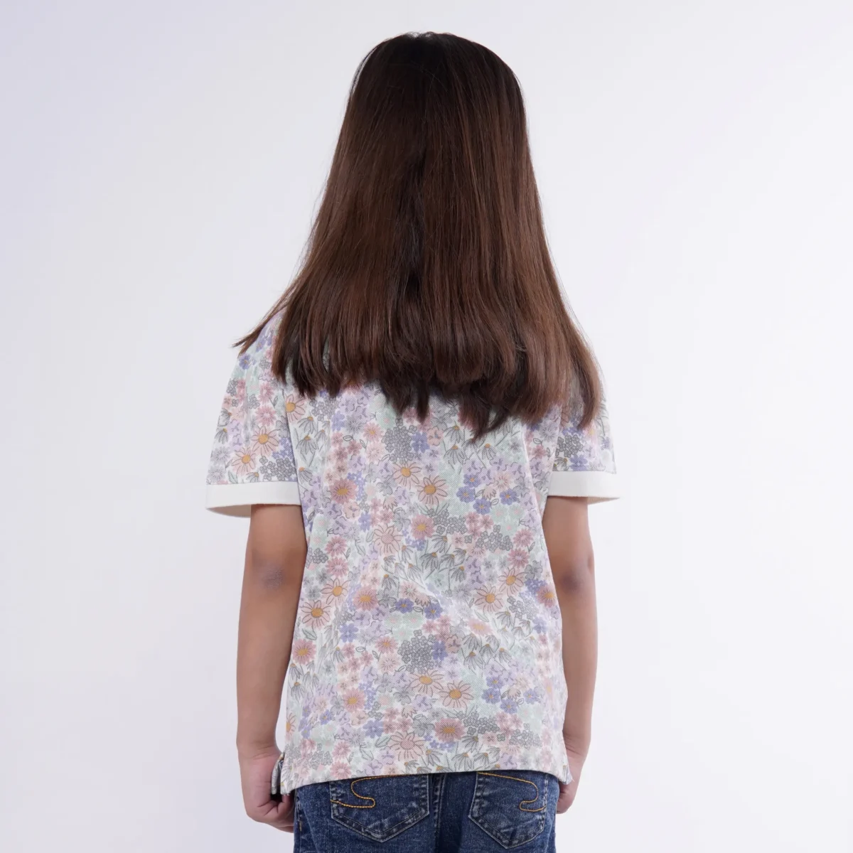 Girls Printed A-Line Polo Juniors.pk