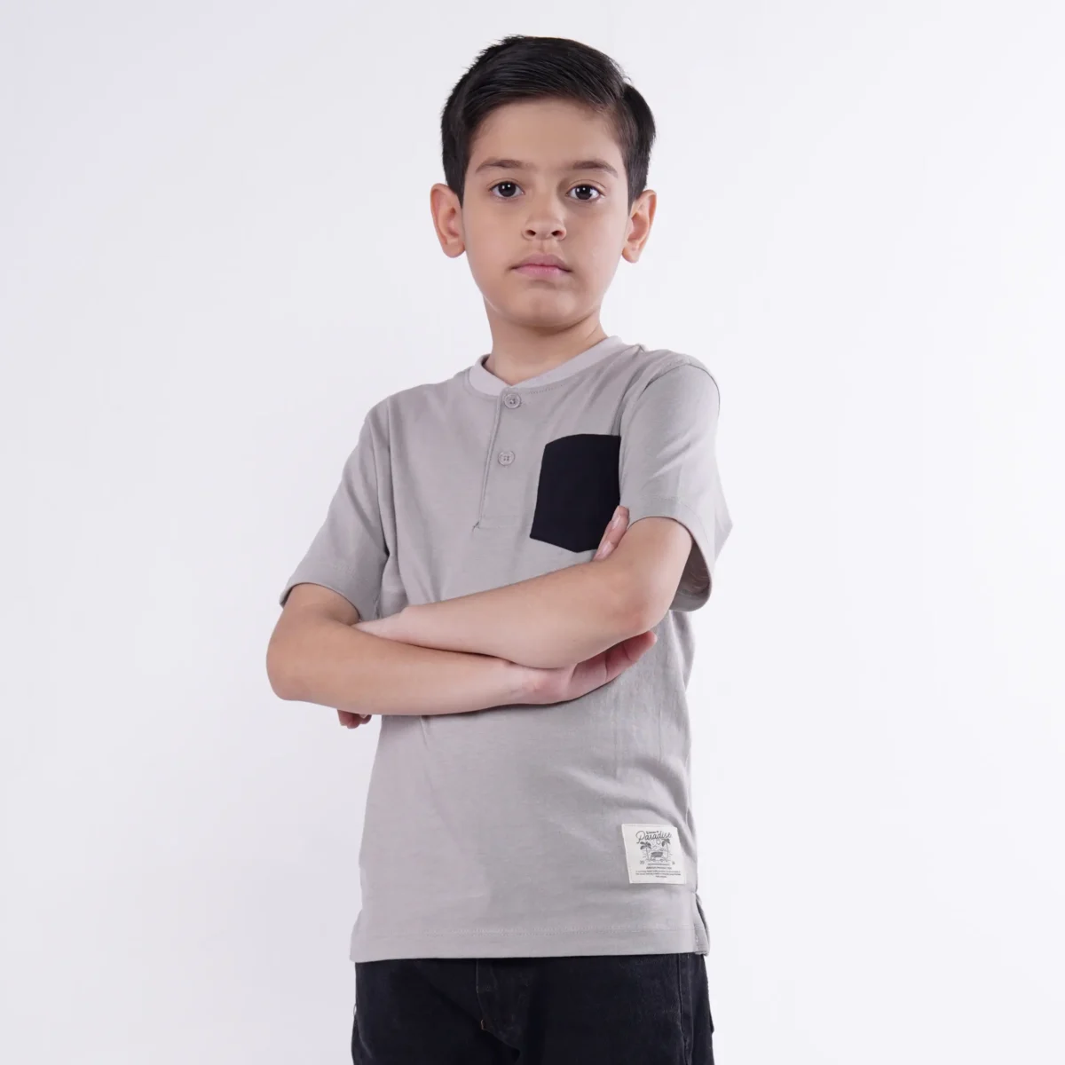 Grey Paradise Henley Juniors (1) Grey Paradise Henley Juniors.pk