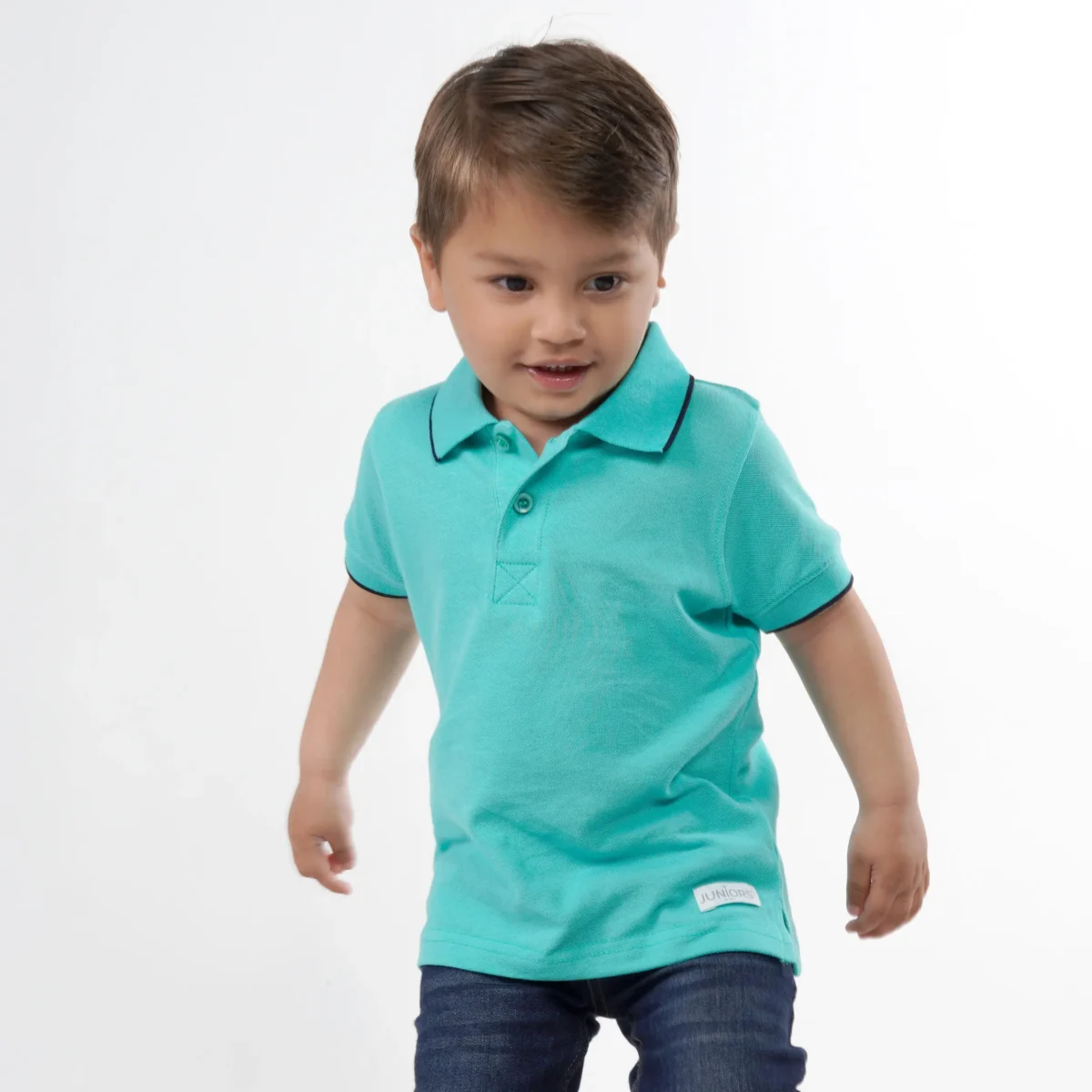 Junior Turquoise Polo - Image 3