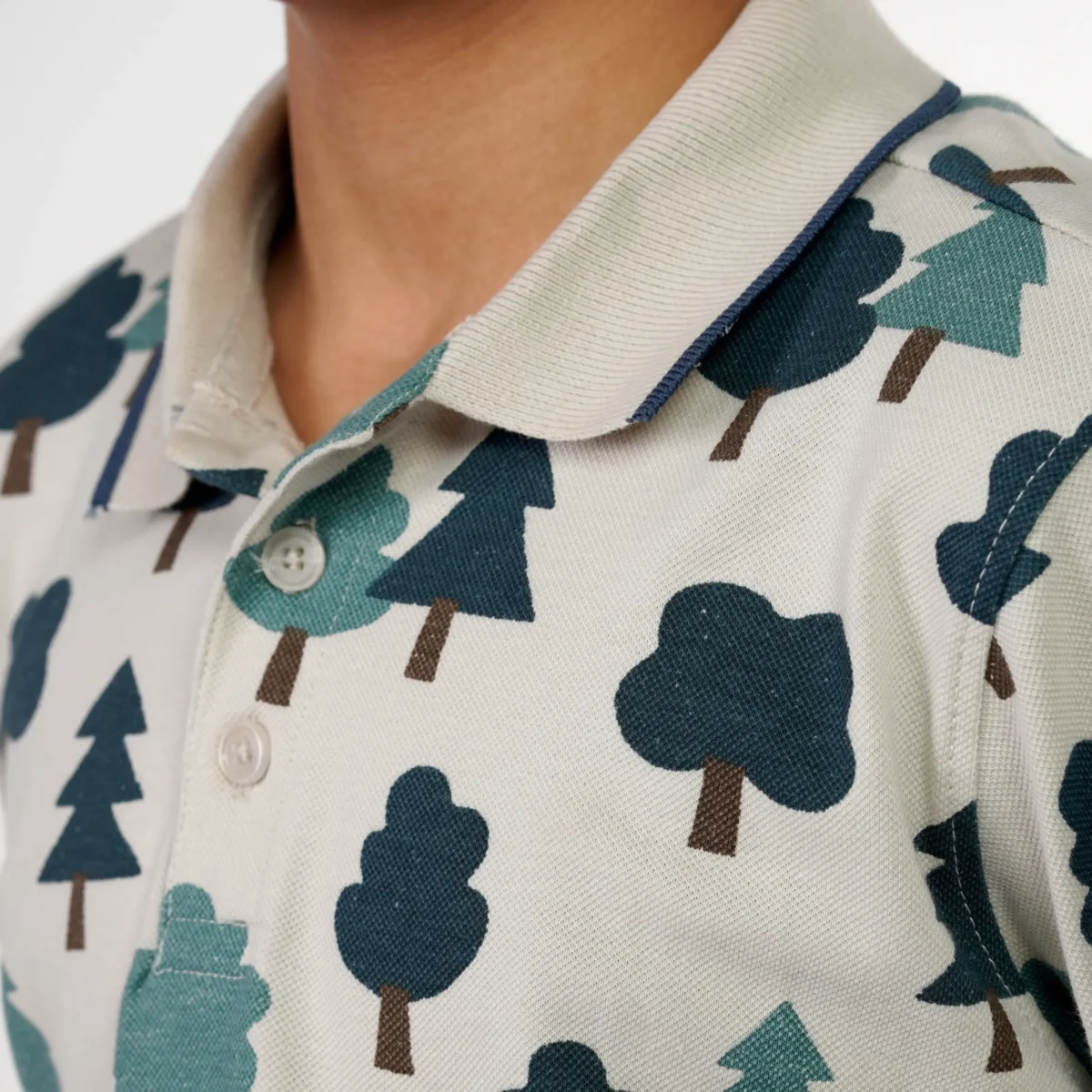 Moonbeam Tree Printed Polo - Image 3