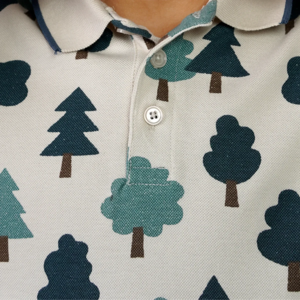 Moonbeam Tree Printed Polo - Image 4