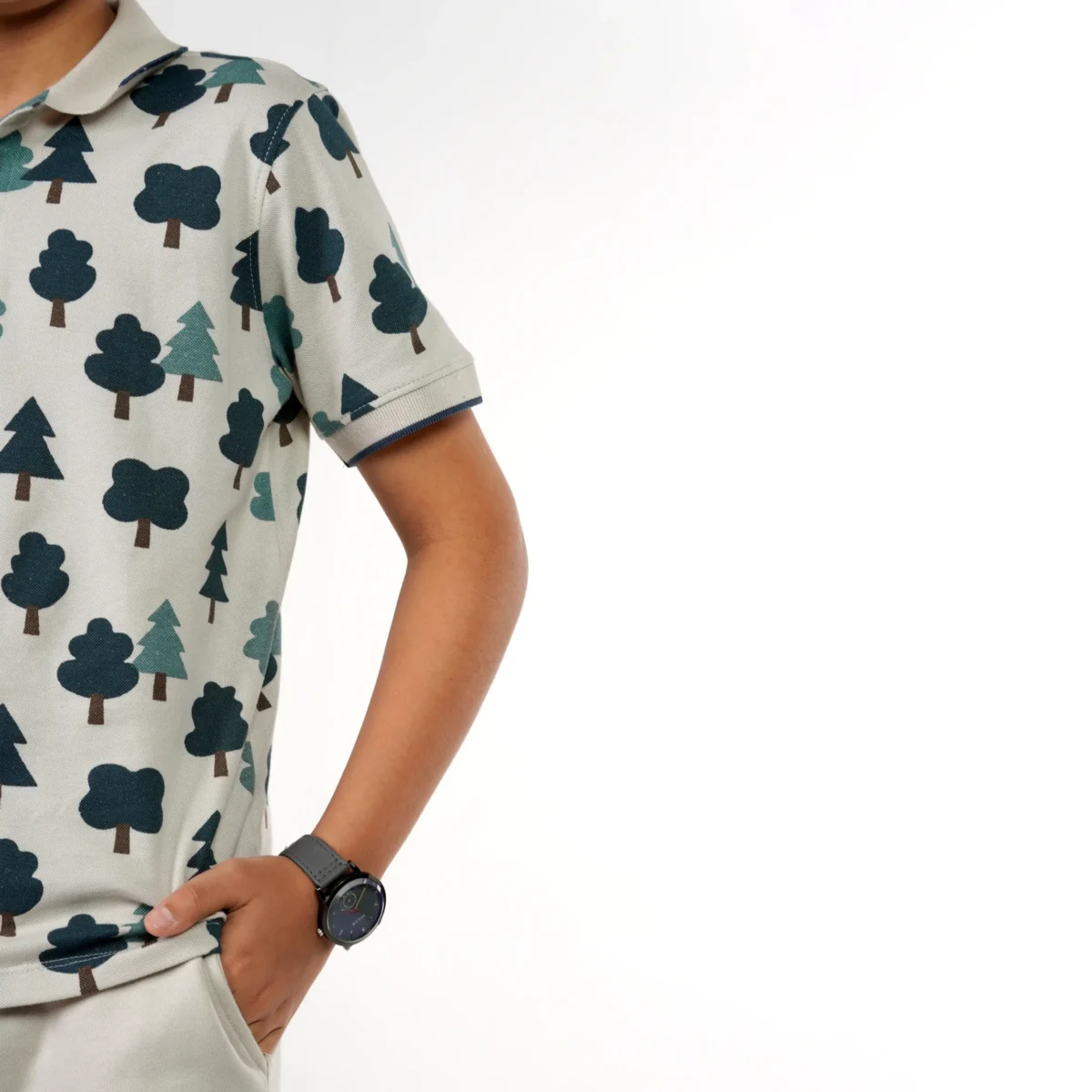 Moonbeam Tree Printed Polo - Image 5