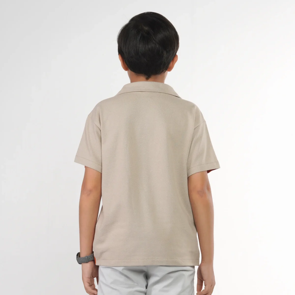 Rust Beige Cuban Collar Shirt Juniors.pk