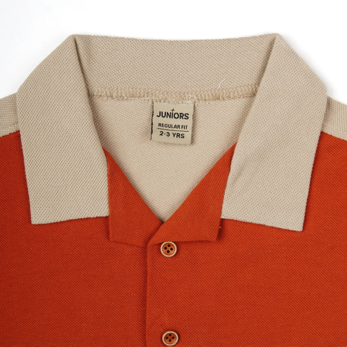 Rust Beige Cuban Collar Shirt Juniors.pk