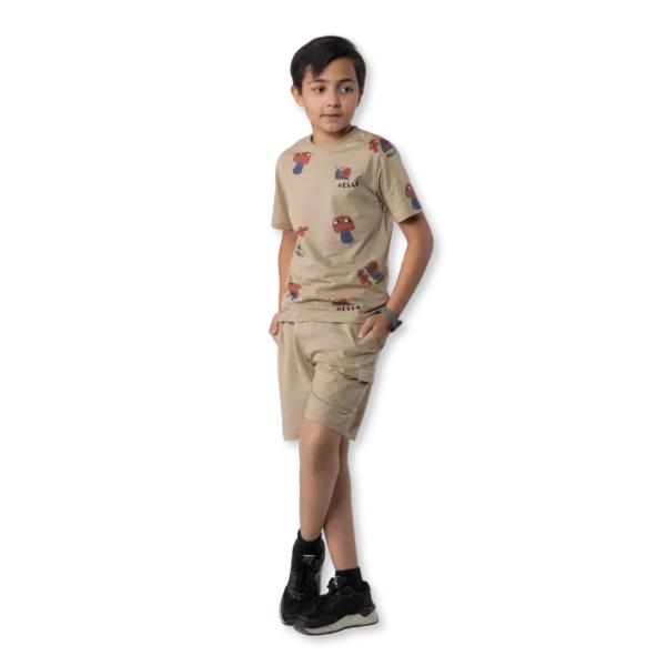 Boys Tan Printed Bundle