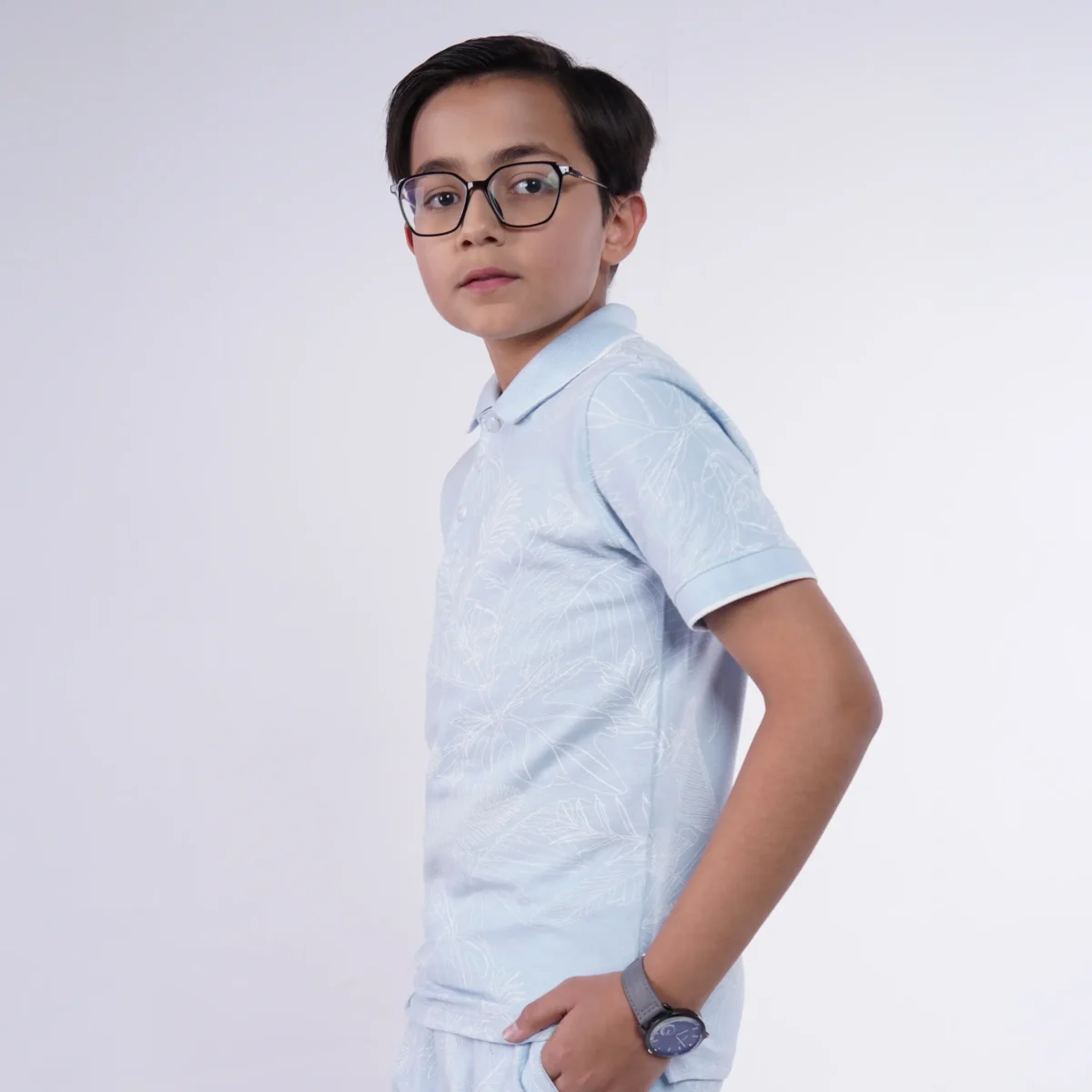 Allover Printed Polo - Juniors.pk