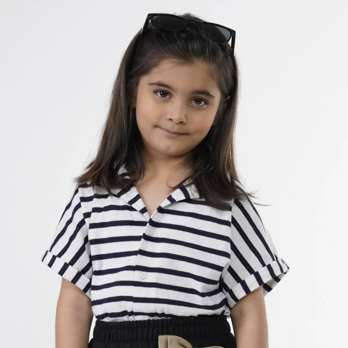 Girls Stripe Cuban Shirt juniors.pk