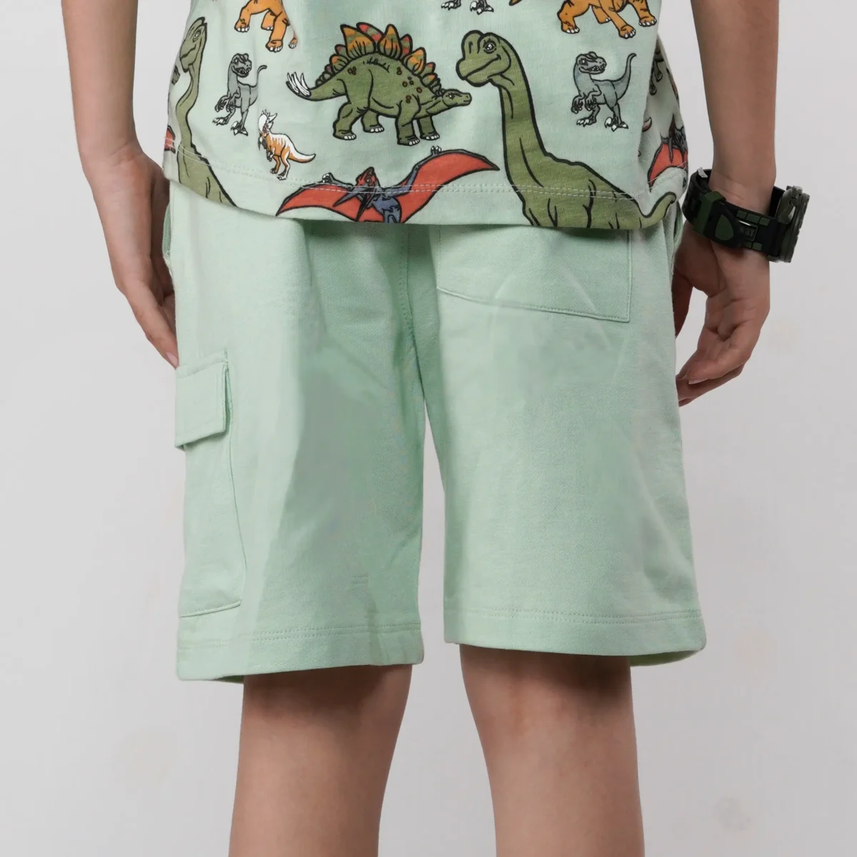 Green Cargo Shorts - Image 2