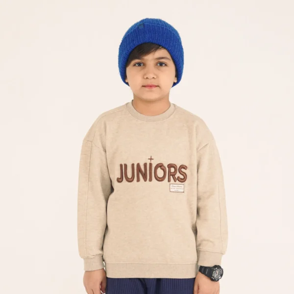 Oatmeal Emb Sweatshirt