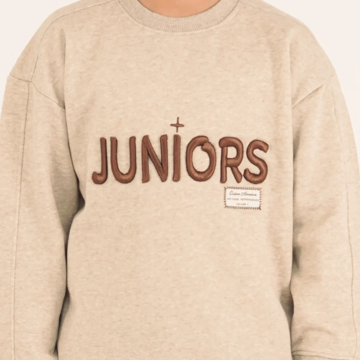 Oatmeal Emb Sweatshirt - Image 2